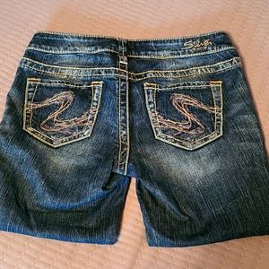 Silver Aiko Capri Jeans